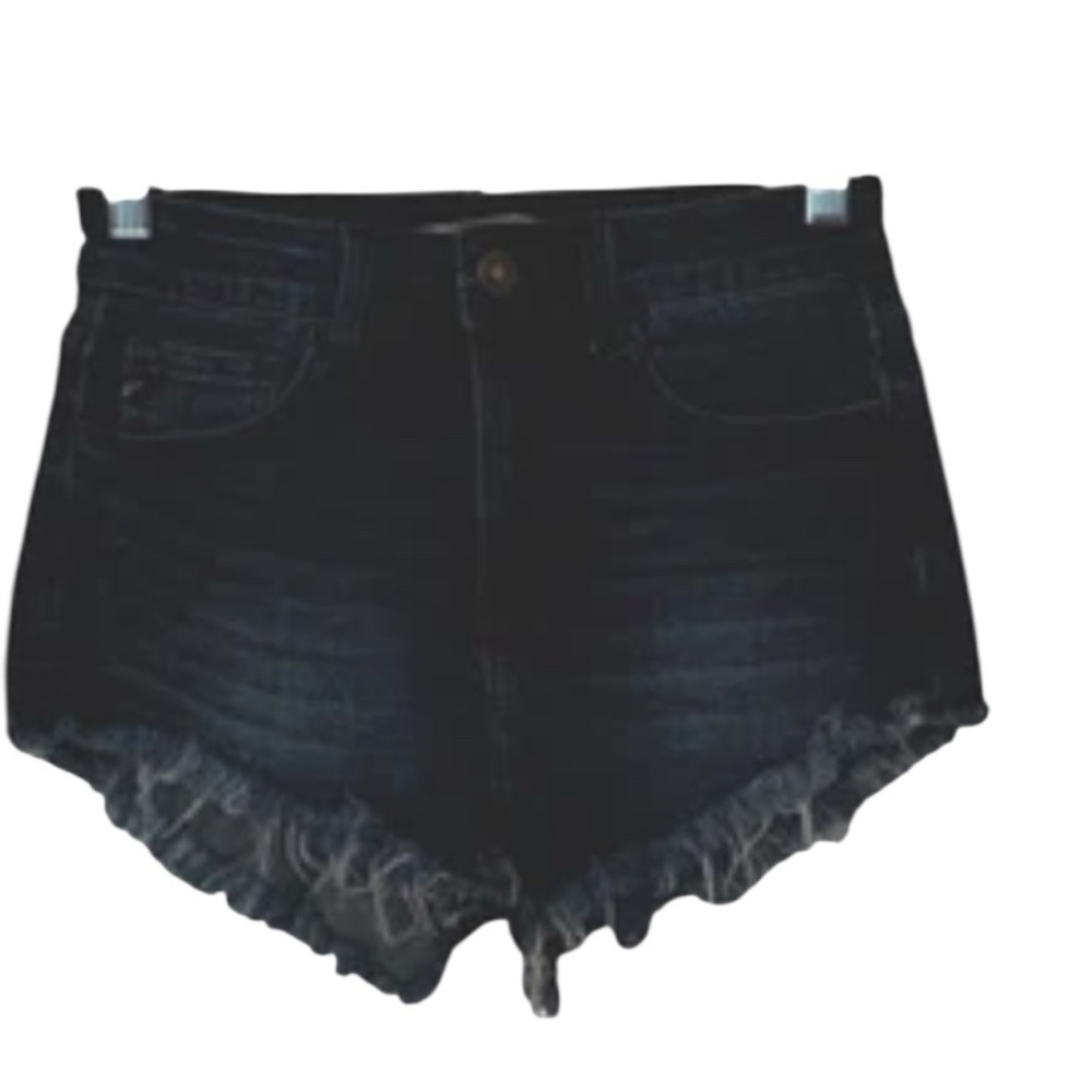 Kancan Shorts Women’s Size 5/26 Blue Denim Raw Hem Estilo  Cut-Offs